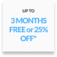 adeslas - 3 months free or 25% off